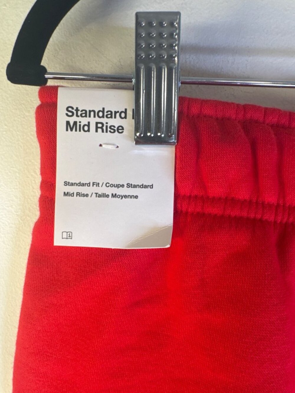 New Nike Red Drawstring Medium Mid-Rise Shorts 80% Cotton 20% Polyester - Picture 4 of 12